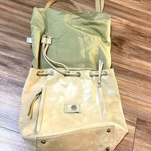 Rachel Rachel Roy Genuine Leather Drawstring Backpack – Tan RACHEL Rachel Roy | Bags | Brown Leather Backpack | Poshmark main image 2